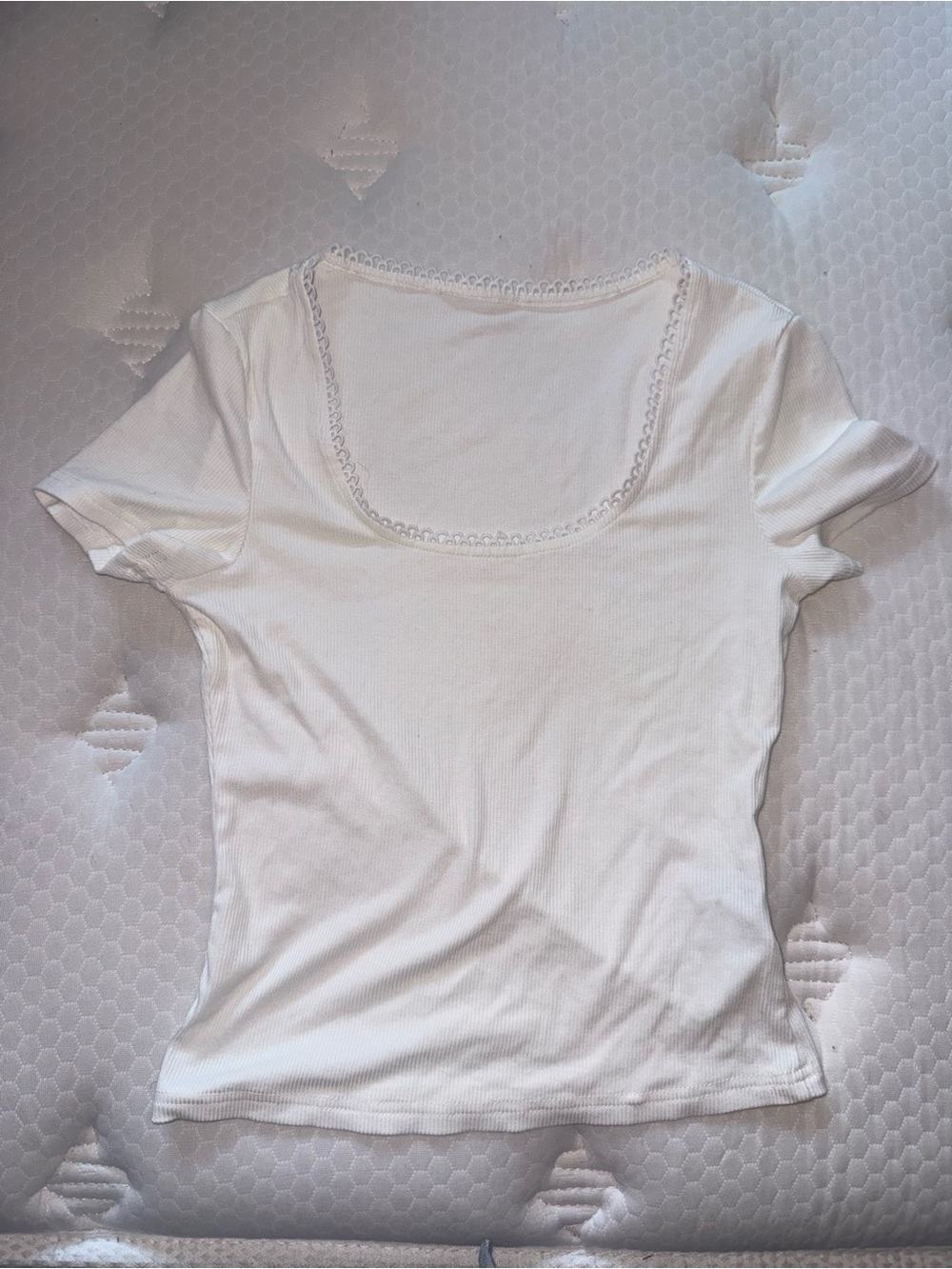 26. Classic White Scoop Neck Women's Top